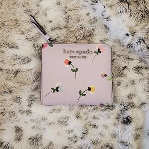 NWT Kate Spade lavender large slim bifold wallet